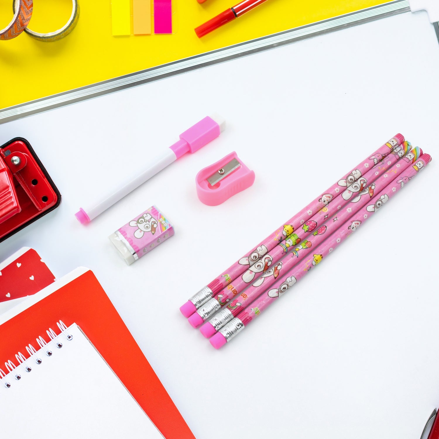 4299 Stationery Kit for Kids - Stationery Set, Includes Wooden Pencil, Sharpener, Pencil and Eraser Set, Small Diary School Supply Set, Birthday Return Gift for Kids, Boys, Girls (8 pc Set) 4299 Stationery Kit for Kids - Stationery Set, Includes Wooden Pencil, Sharpener, Pencil and Eraser Set, Small Diary School Supply Set, Birthday Return Gift for Kids, Boys, Girls (8 pc Set)
